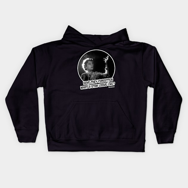 Gloria Swanson Kids Hoodie by Camp.o.rama